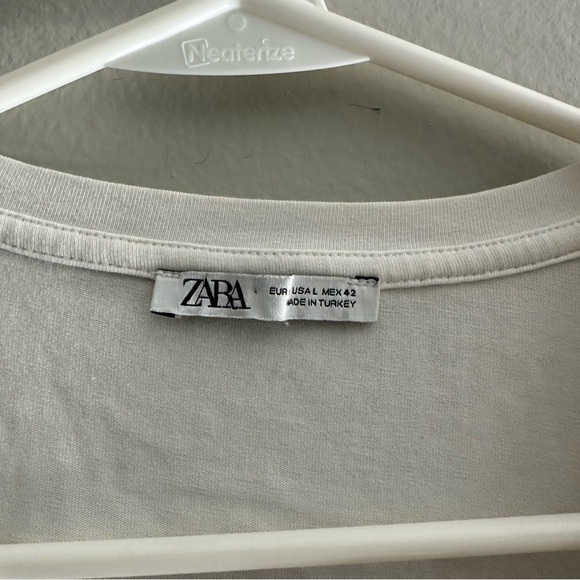 Zara V Neck T-Shirt - Picture 2 of 3